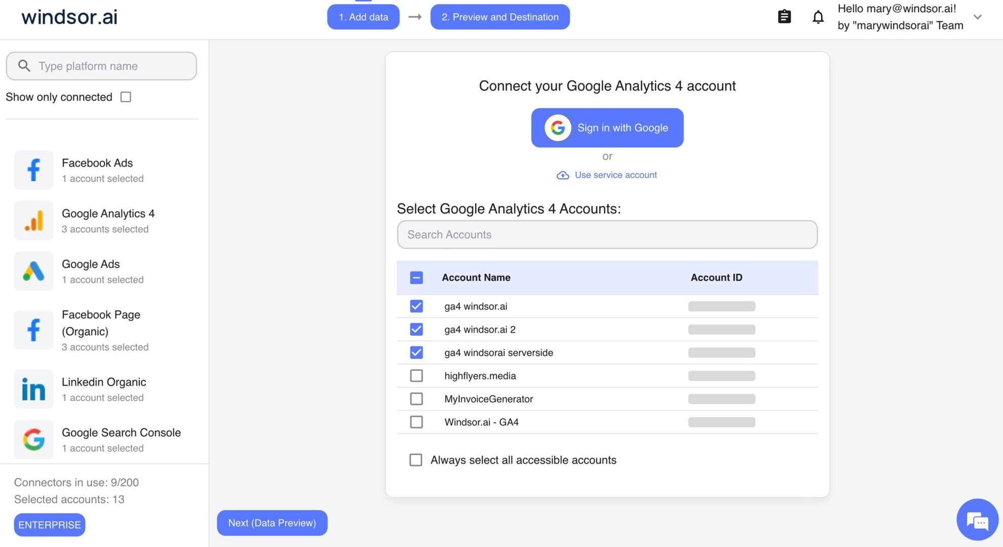 connect google analytics 4