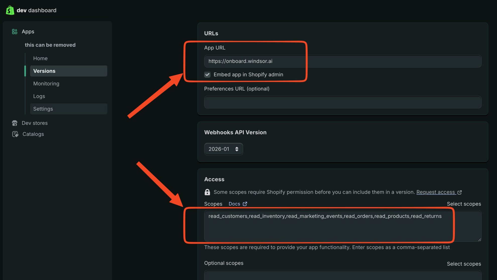 shopify app creation