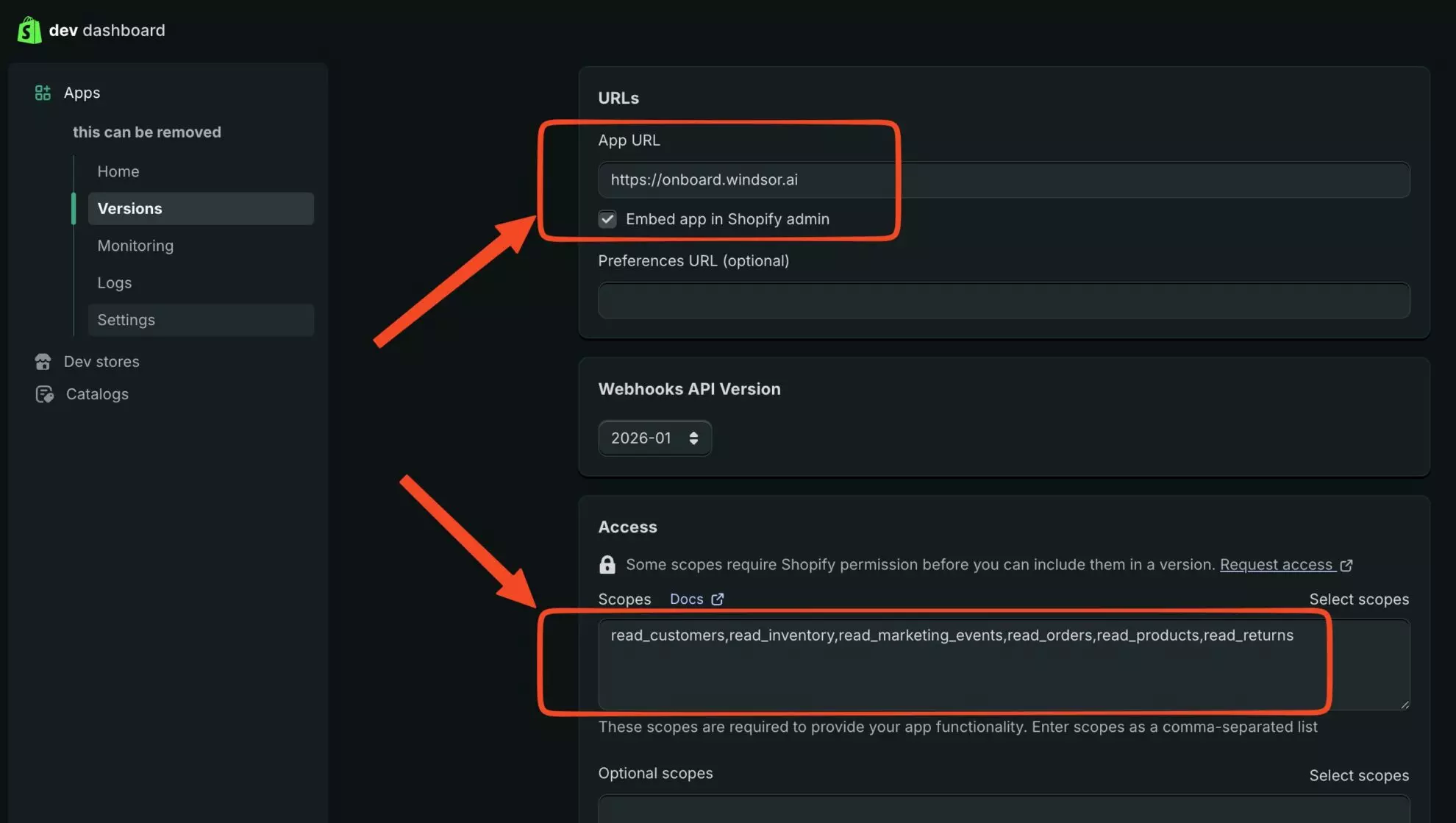 shopify app creation