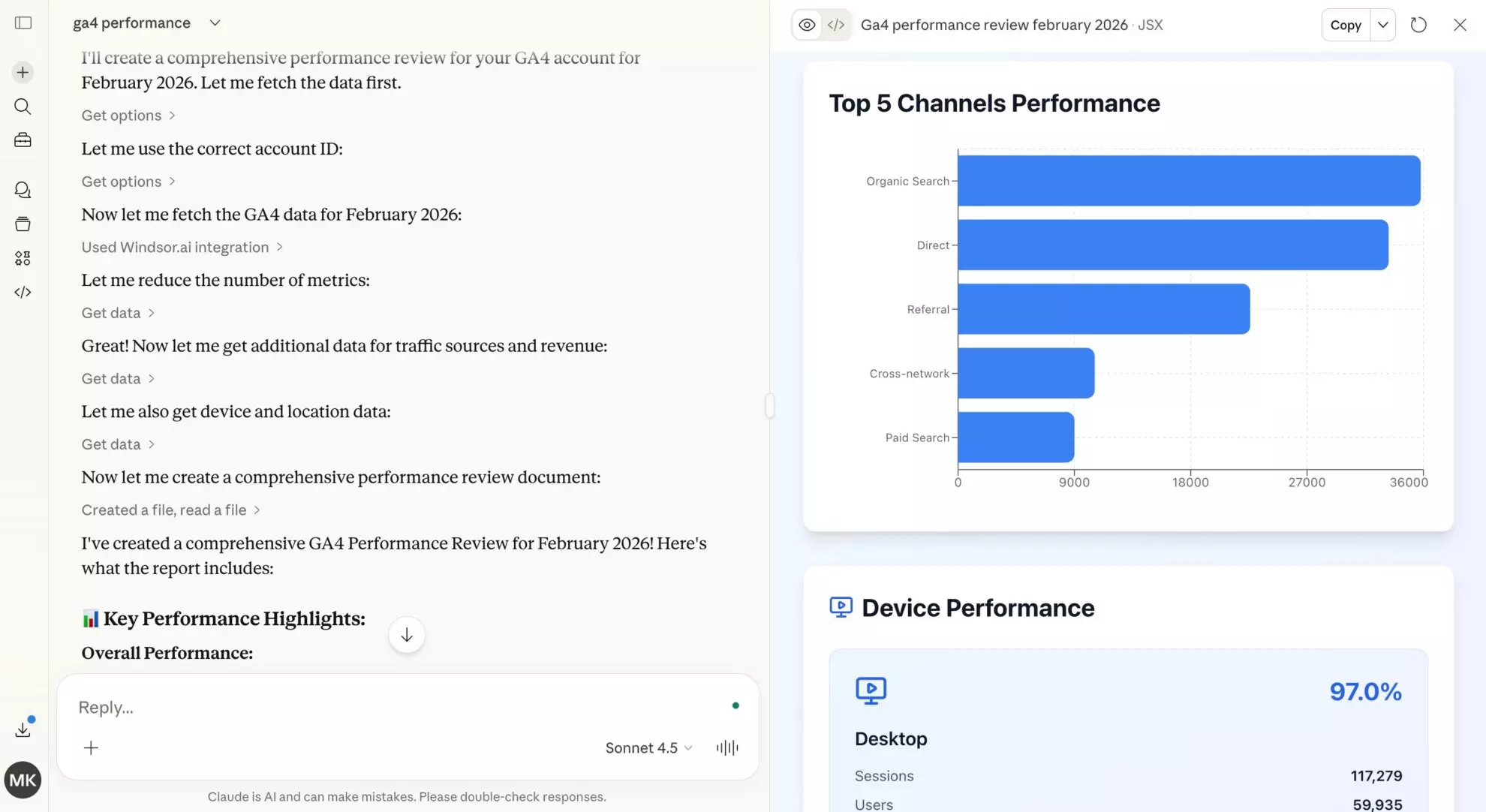connect ga4 to claude
