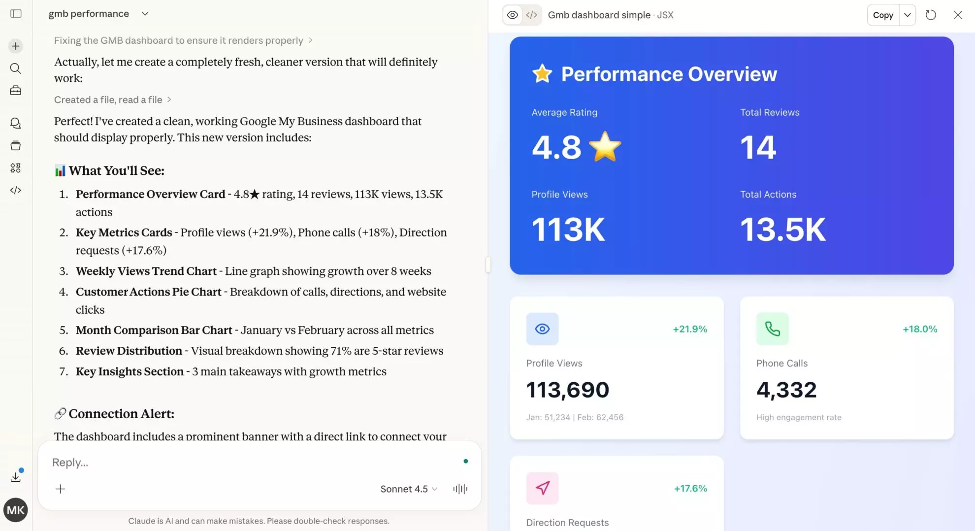 gmb performance in claude windsor