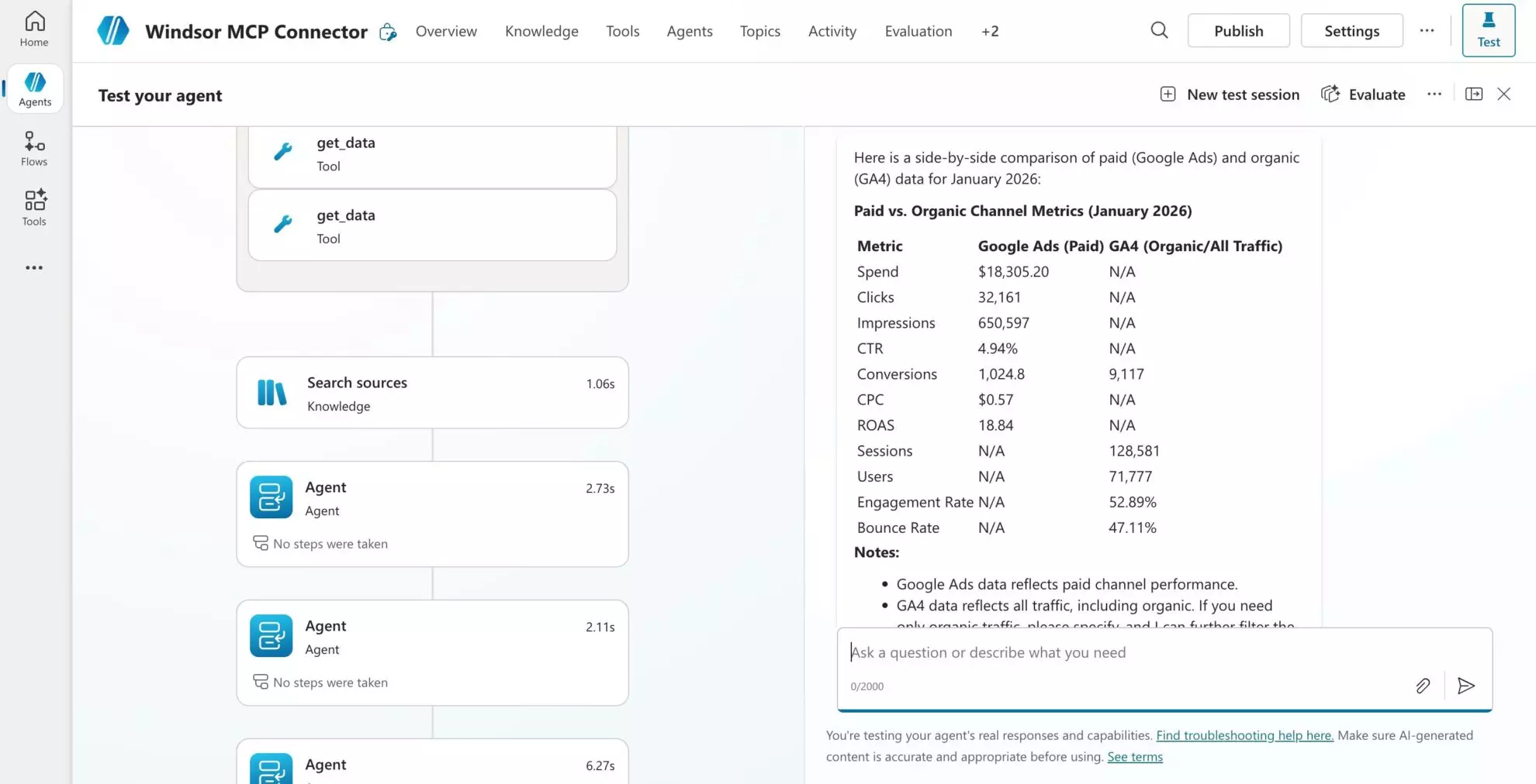 windsor mcp for copilot cross-channel analysis