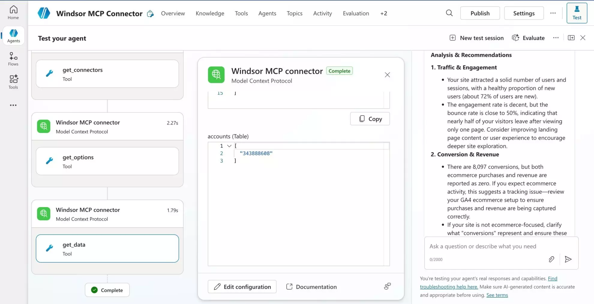 windsor mcp for copilot for action plan