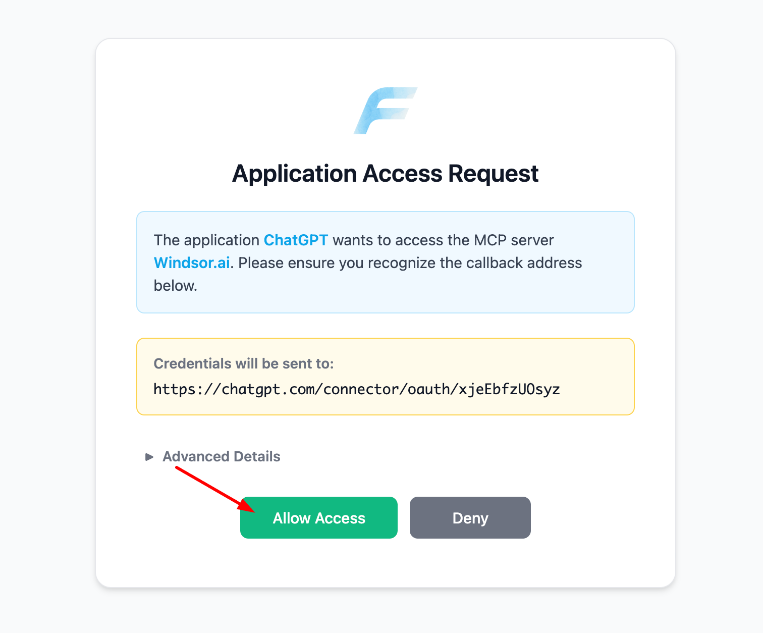 allow access to windsor.ai connector chatgpt