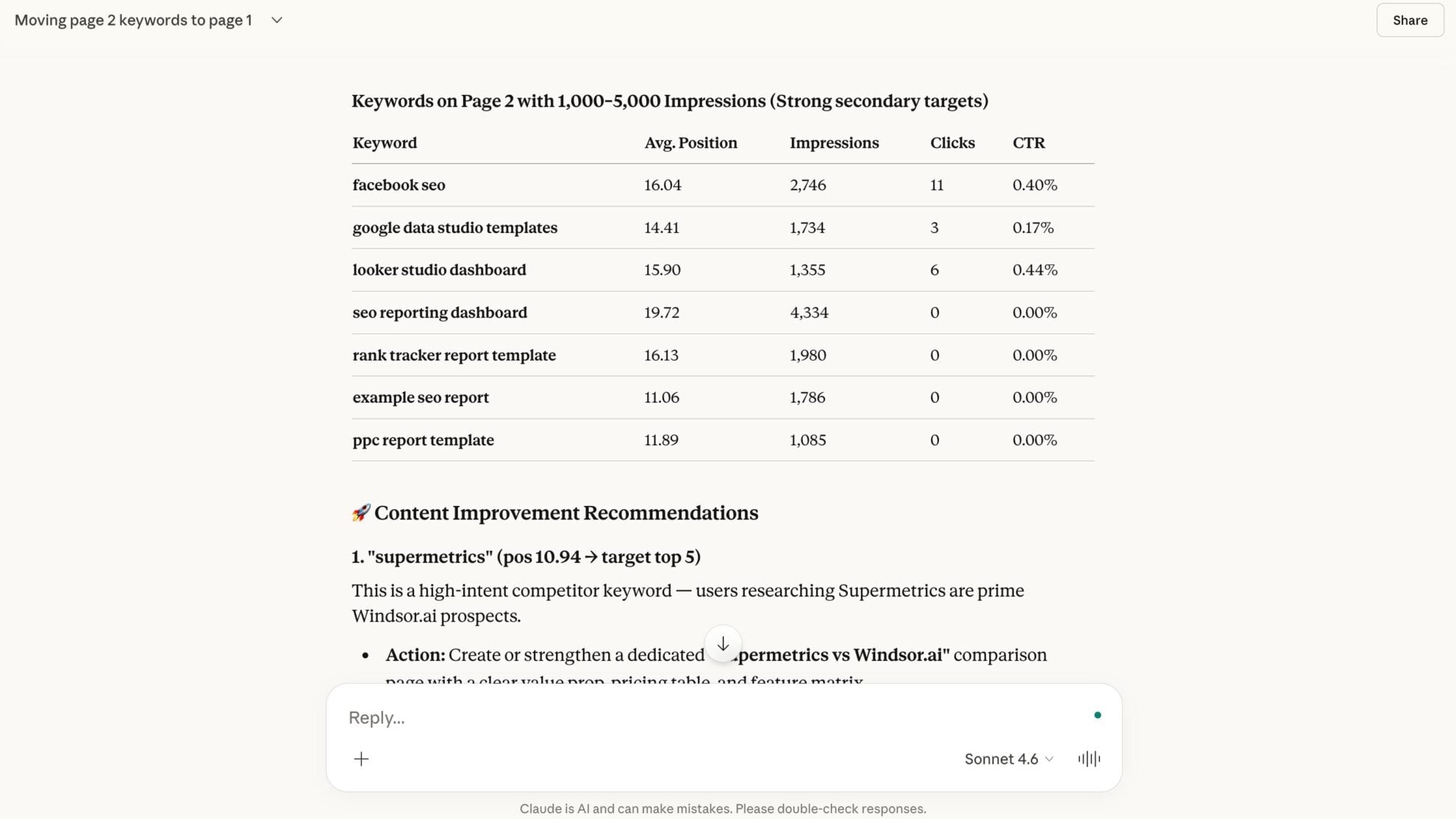 google search console to claude windsor