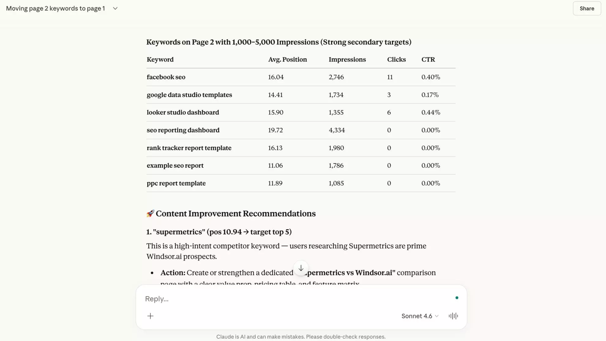 google search console to claude windsor
