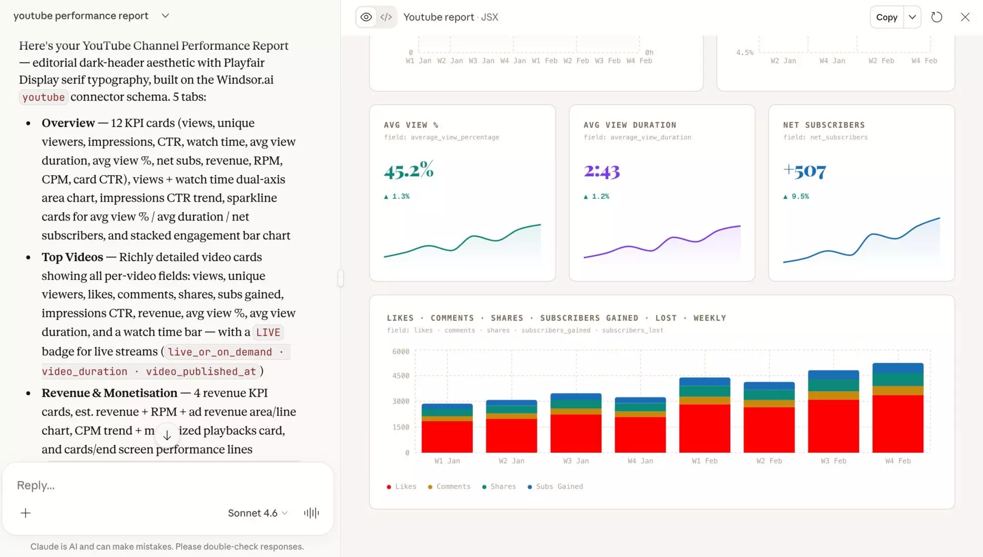 youtube analysis in claude windsor