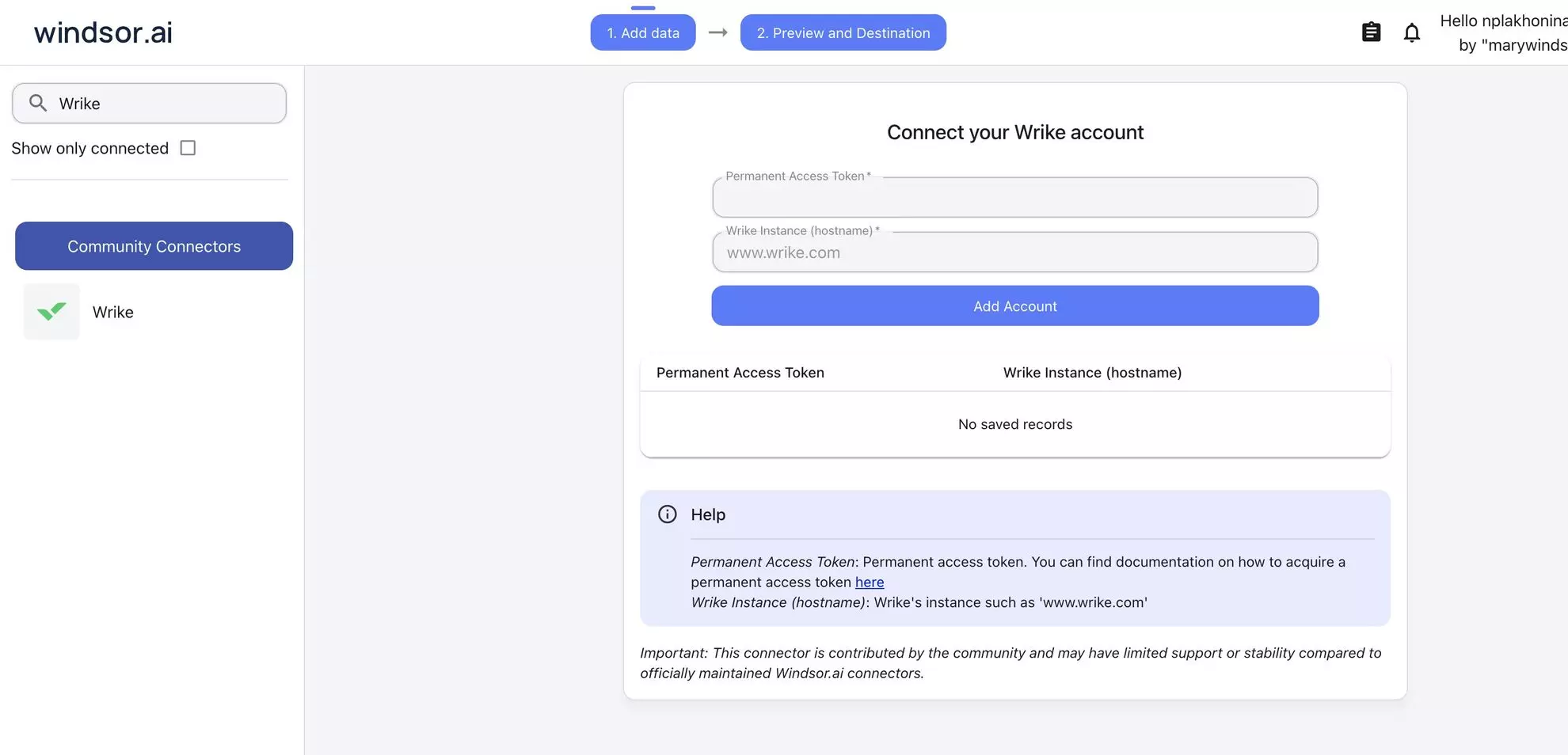 Wrike data source