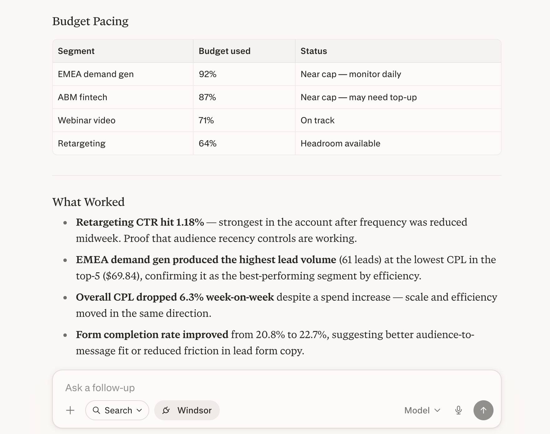 analyze LinkedIn data in Perplexity