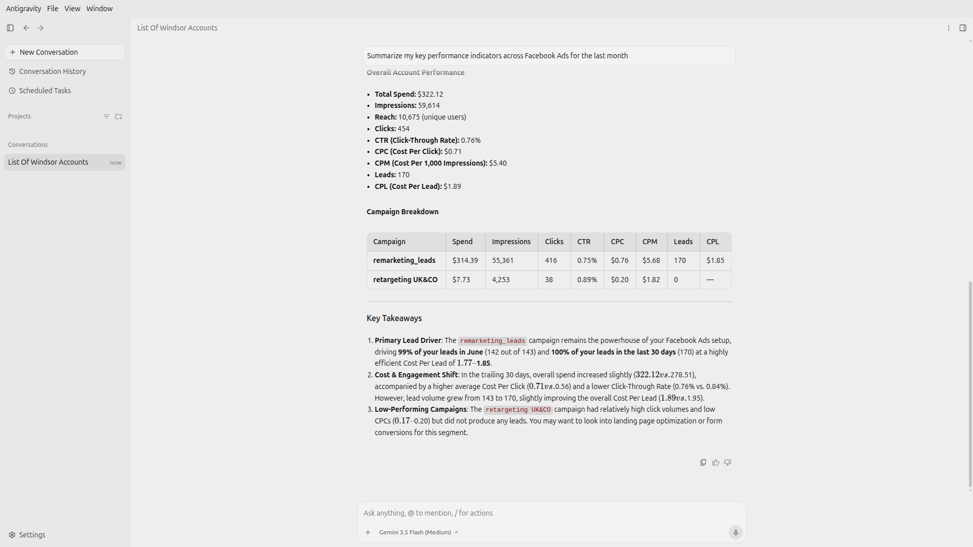 summarize-kpi Antigravity