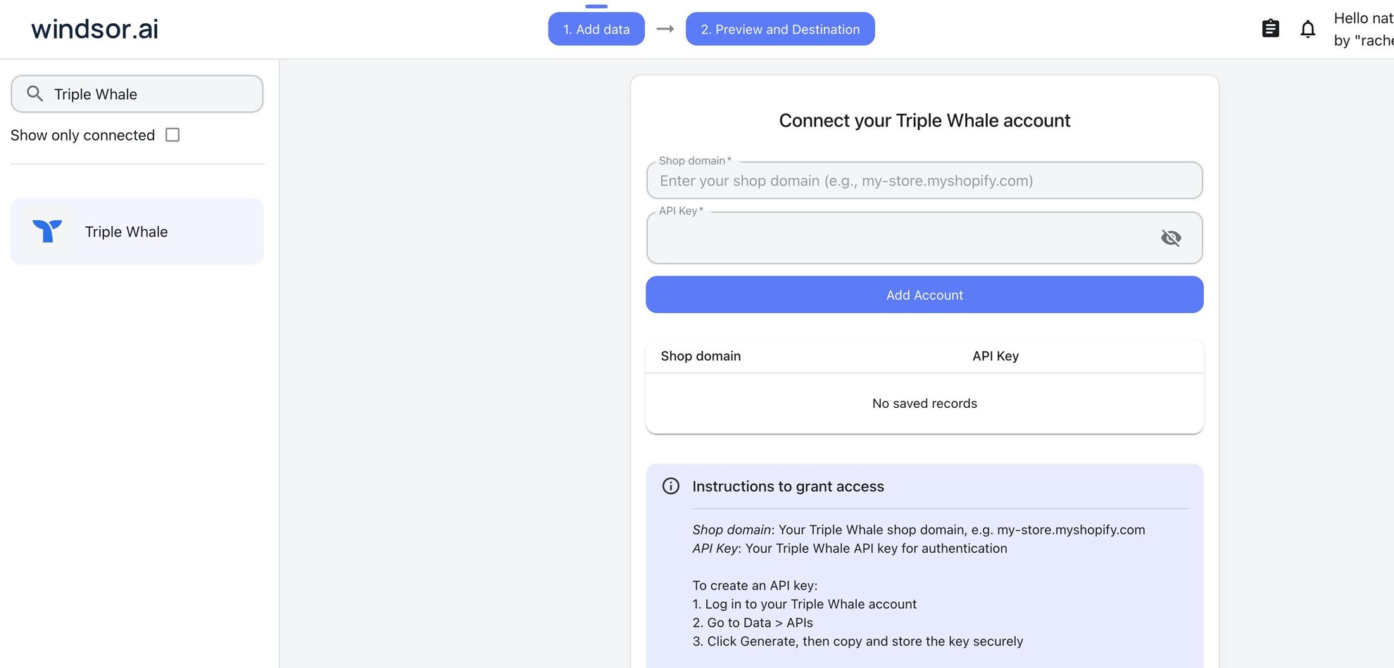 triple whale data source