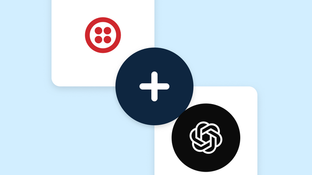 Featured image cover for the Twilio to ChatGPT integration page Connect Twilio to ChatGPT